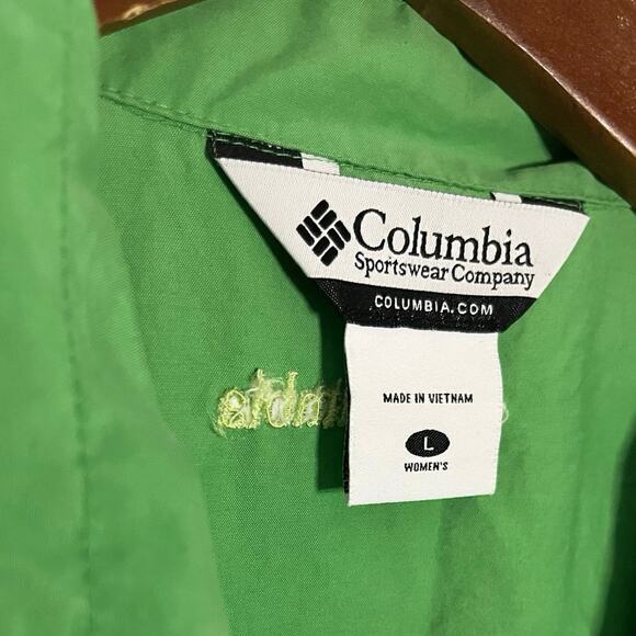 Vintage Y2K Columbia Lime Green Vest Utility Women’s Size L Streetwear Sporty - Picture 3 of 7